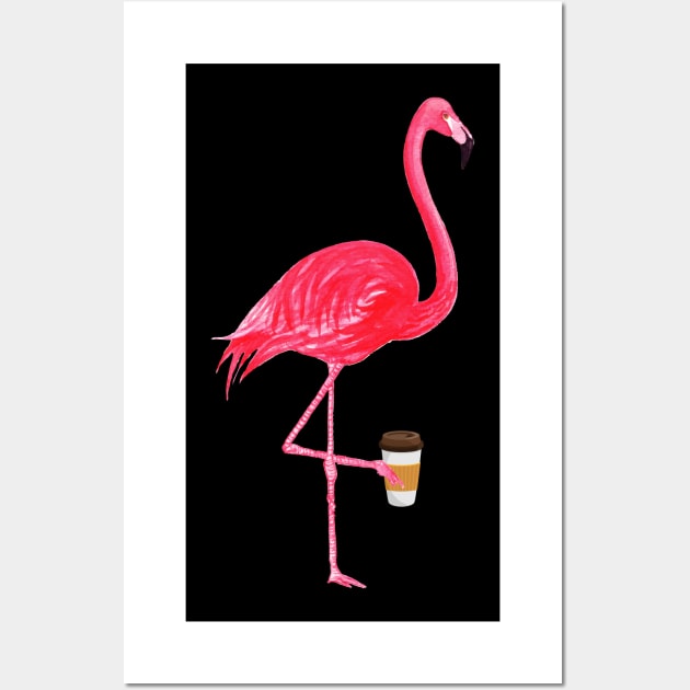 Funny flamingo lover Wall Art by teesumi